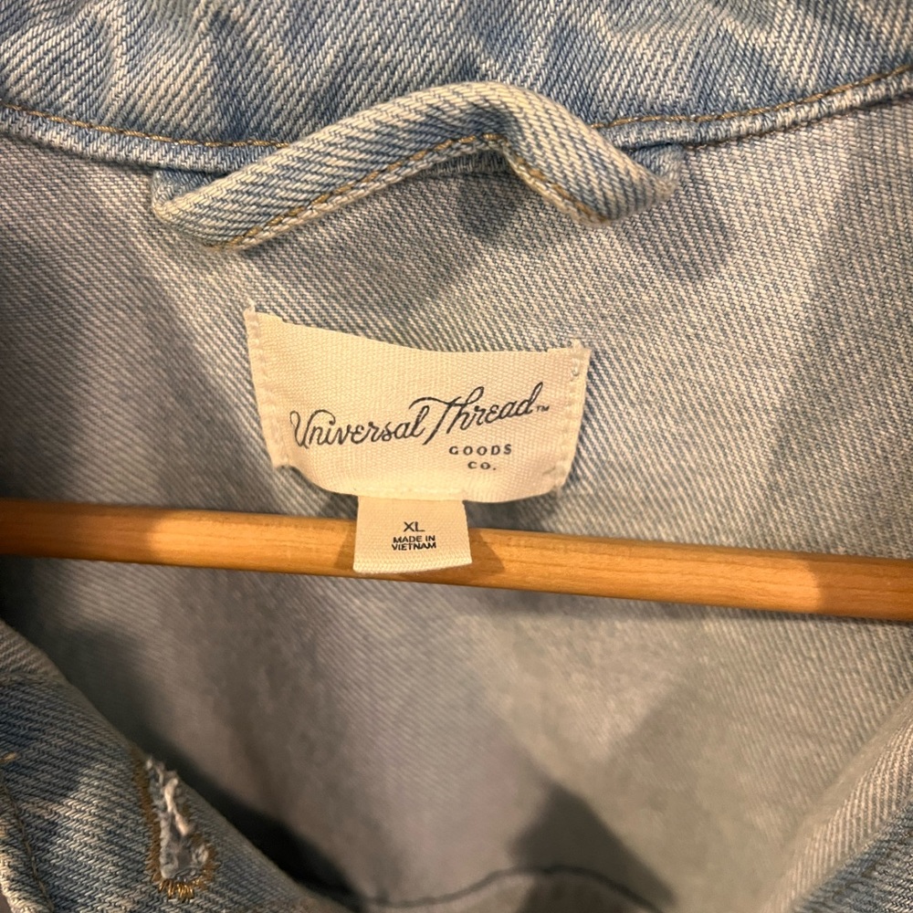 Universal Thread Light Blue Oversized Denim Jacket - image 3